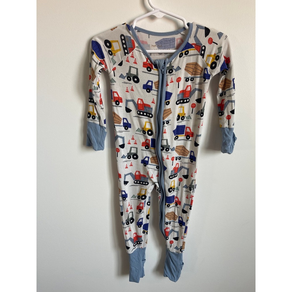 Little Sleepies Construction Bamboo Zippy 6-12 Months